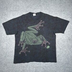Vintage 1986‎ Save The Earth T Shirt Men's Size Large Graphic Tie Dye WILD OATS